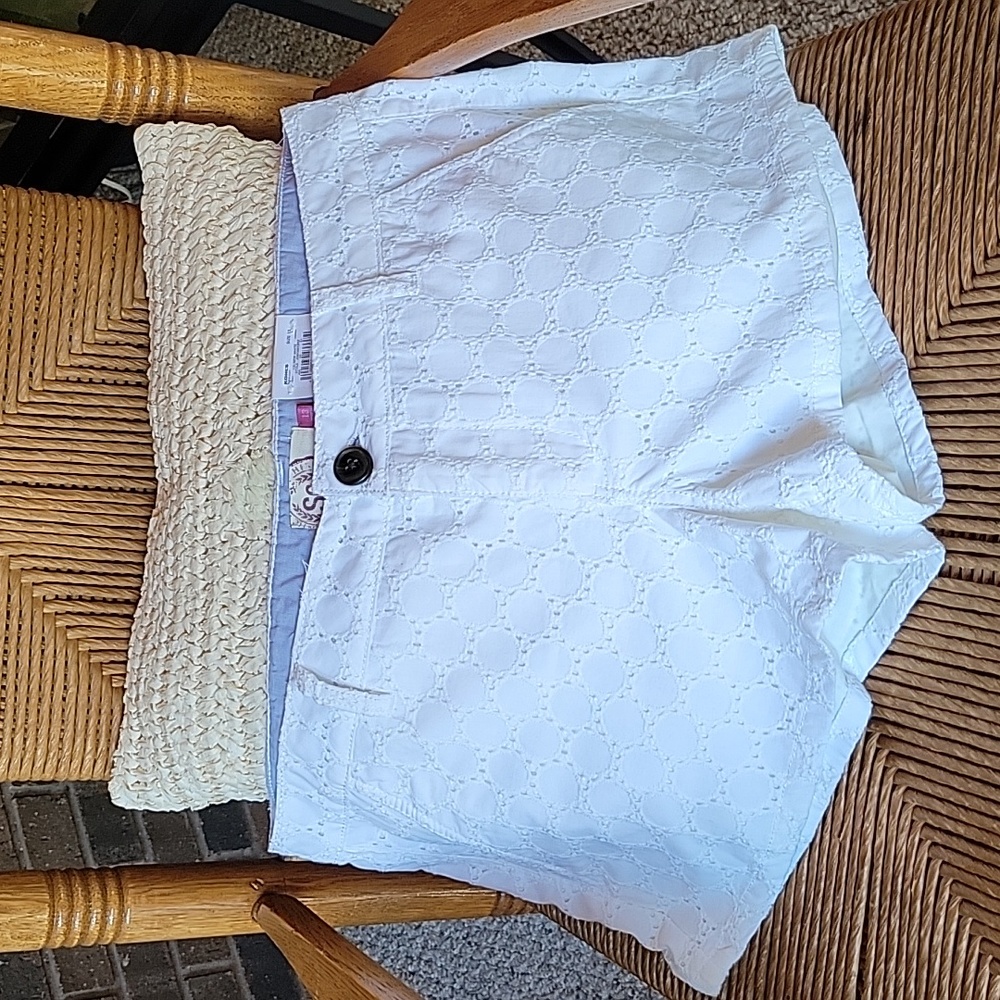 SO shortie low rise shorts , white, size 13